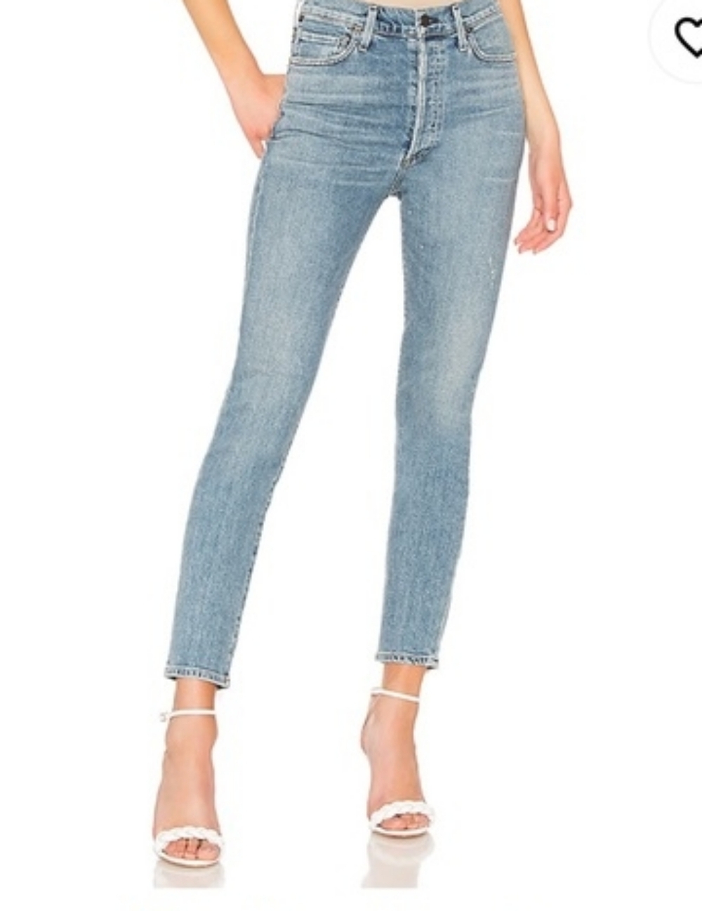 Citizens of Humanity Racer Medium Wash Distressed Mid Rise Jeans 28